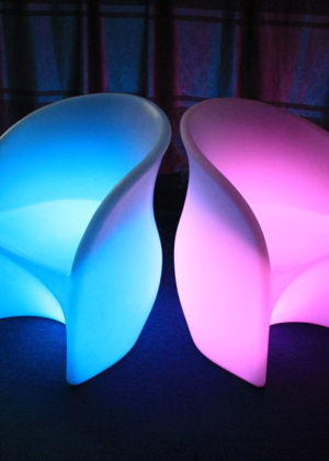 Curved LED Chairs