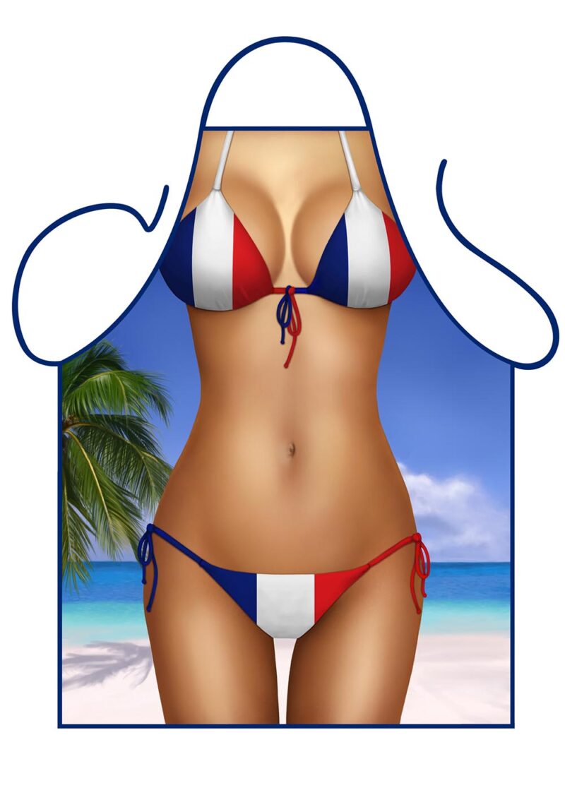 French Flag Bikini Apron