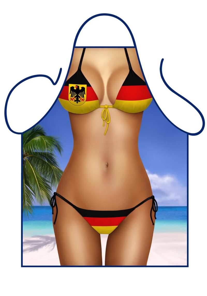 German Flag Bikini Apron