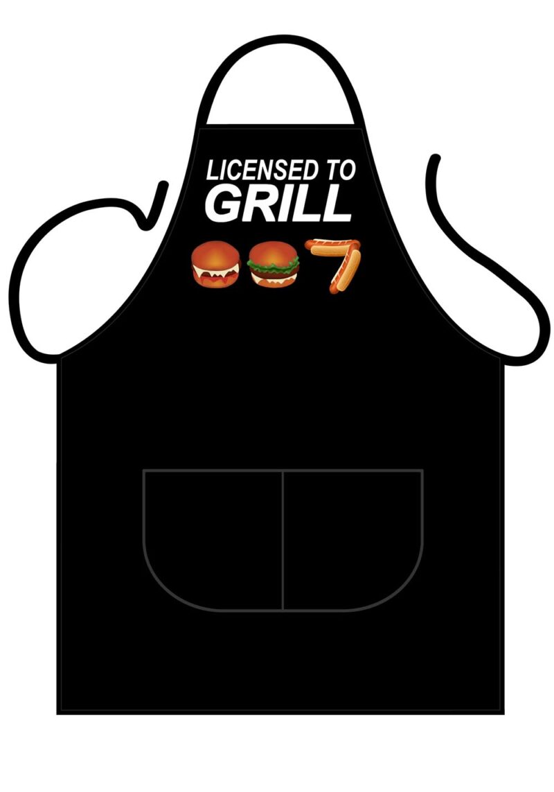 Licenced To Grill 007 Apron